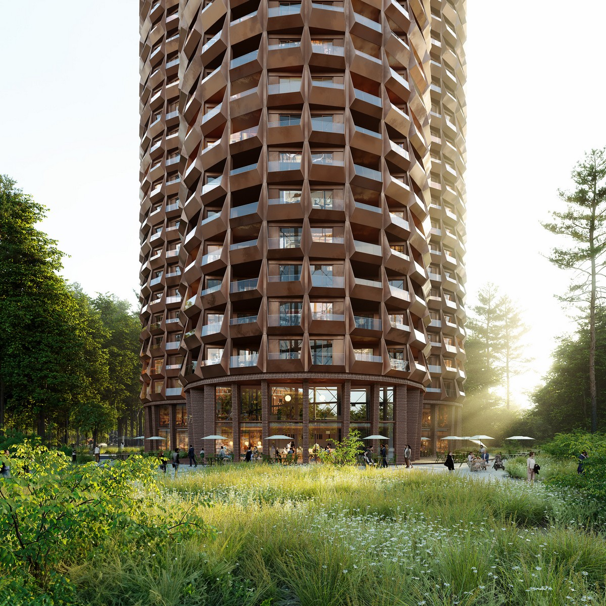 Stadsljus Stockholm residential tower building