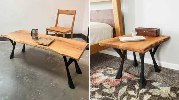 Sustainable materials for crafting coffee table legs