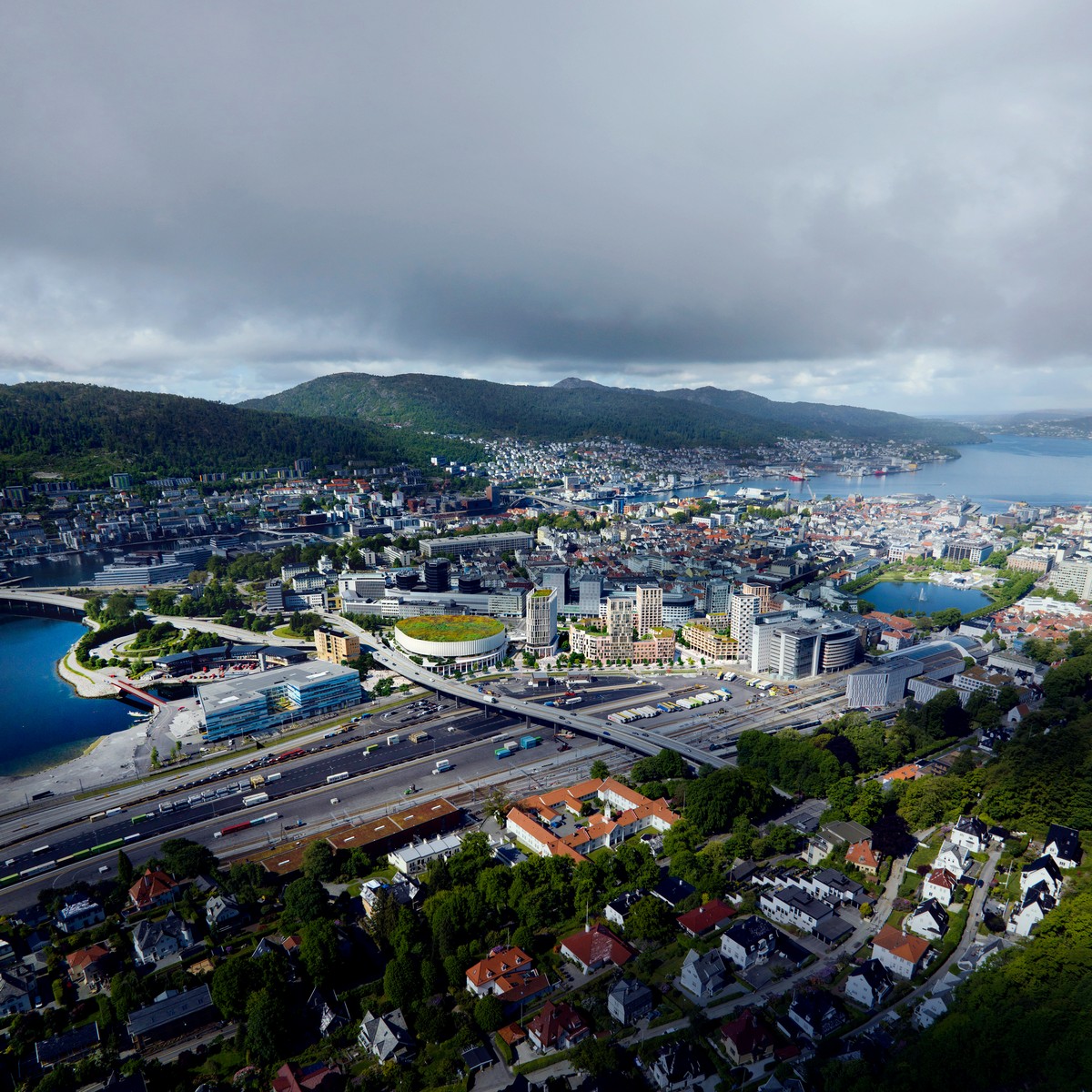 ByArena and Development Plan Bergen Norway