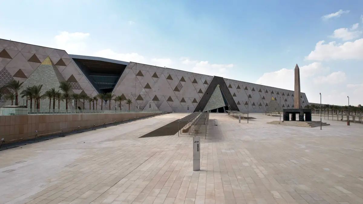 GEM Grand Egyptian Museum Giza building