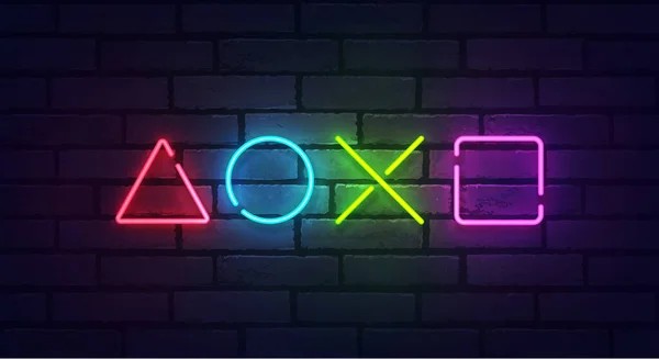 laystation neon sign for gaming room decor