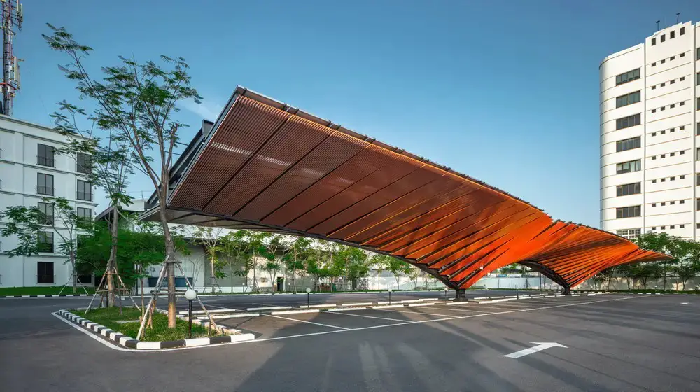 Car Parking Solar Roof Bangkok Architecture News, Thailand
