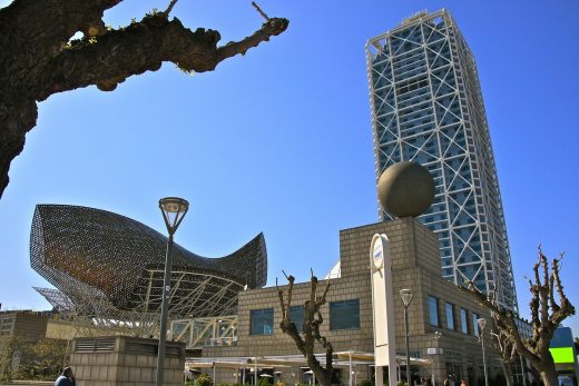 Barcelona buildings - Spanish beach city architecture