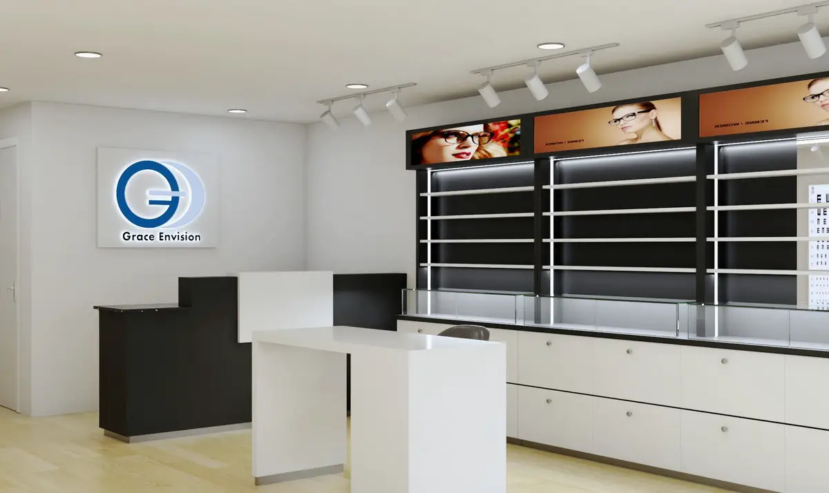 How to design an optical shop