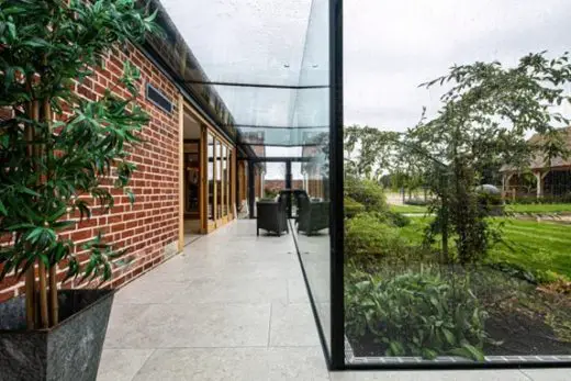 A glass extension on a cloudy day, which should be just as comfortable in the sunshine