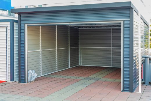 Home metal garage car space security