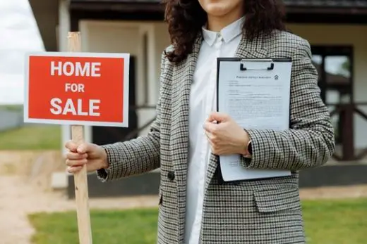 Home sale sign rental property