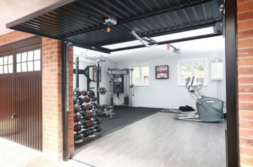 Creating a home gym in garage design and organization