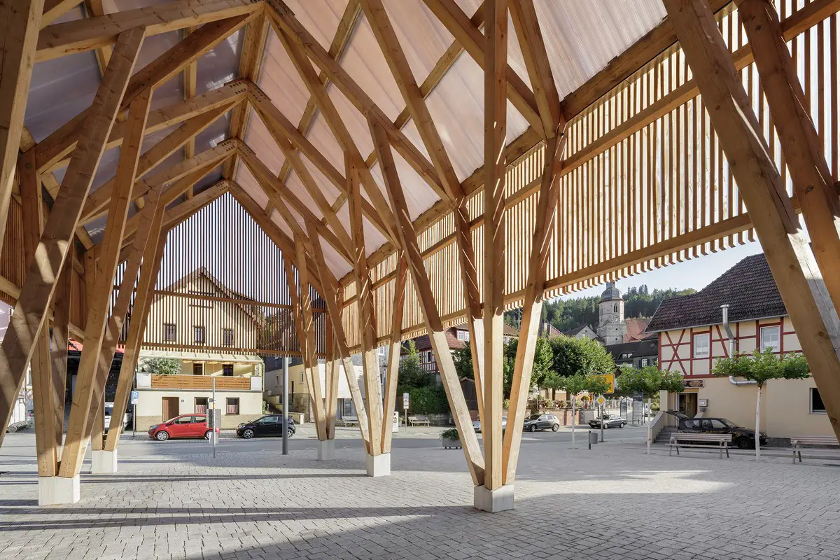 Marktstrasse Wooden Pavilion Mitwitz Bavaria