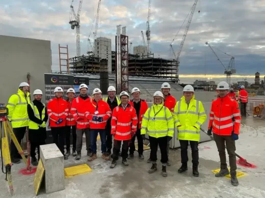 Olympia London Regeneration - Emberton House Building topping out