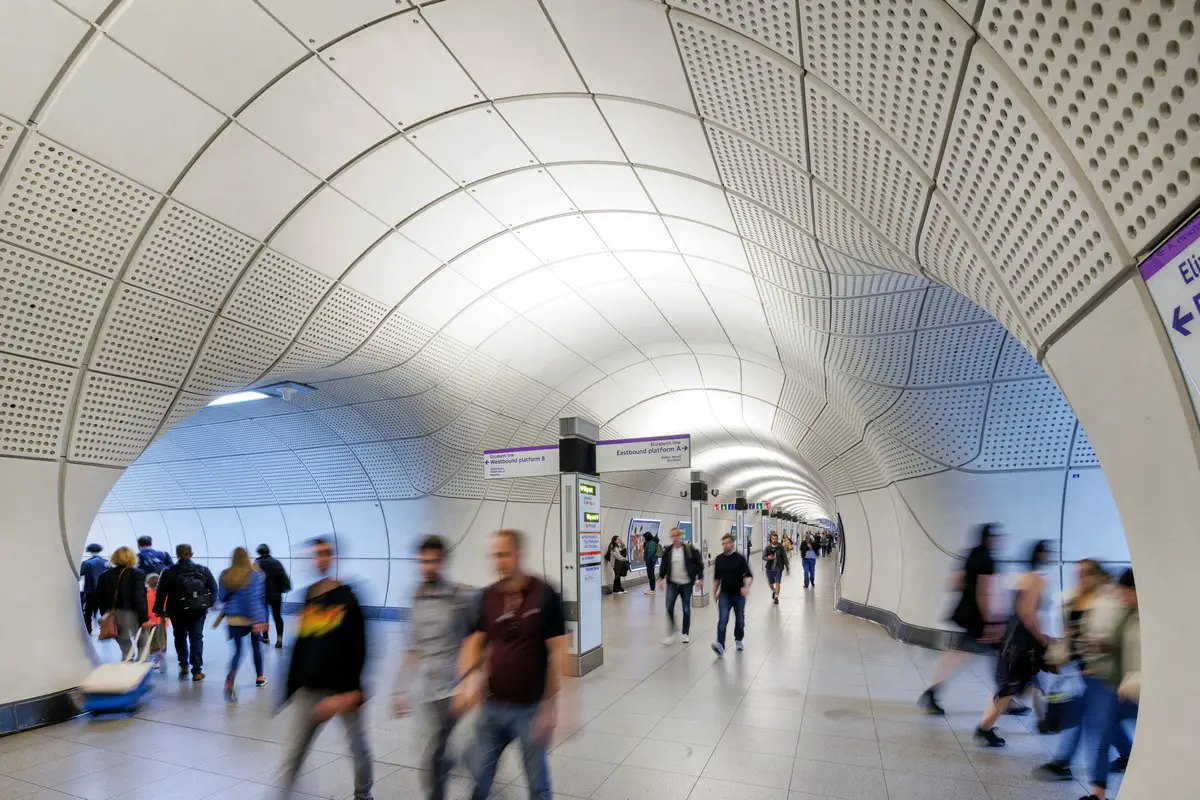 Stirling Prize 2024 winner Elizabeth line Tottenham Court Road station