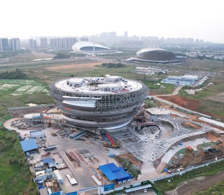 Hainan Science Museum construction Haikou China