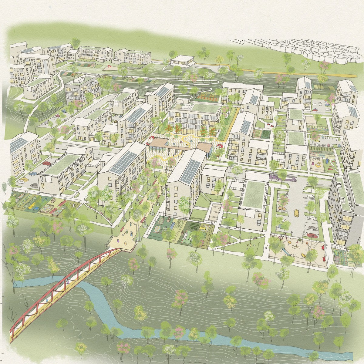 Mackies site development, West Belfast masterplan