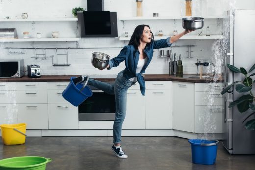 Water damage caused by bad weather