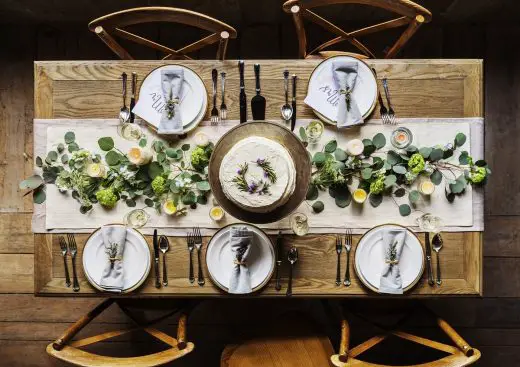 Wood dining table is great choice for your home - setting