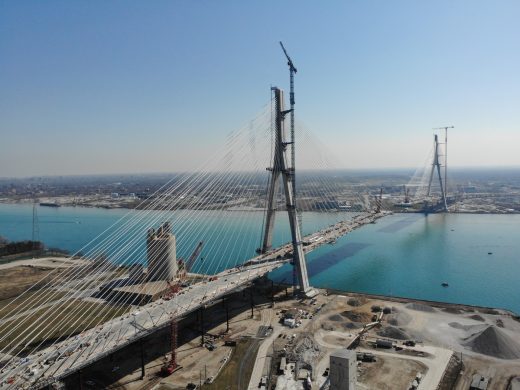 Gordie Howe International Bridge Detroit Michigan