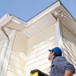 Home with siding installation and repair