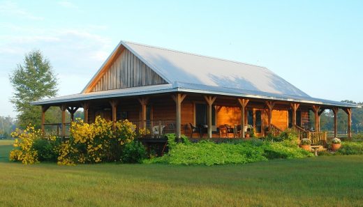 Log home countryside property