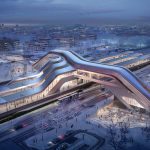 Ülemiste Terminal building, Tallinn railway station by Zaha Hadid