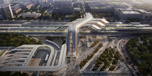 Ülemiste Terminal building, Tallinn railway station by Zaha Hadid