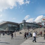 Meridian Square and Stratford Station, London