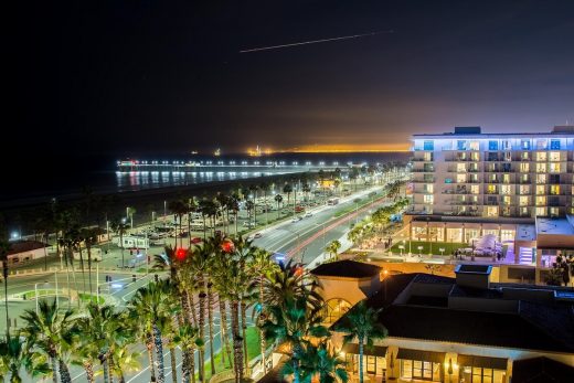California property ocean night