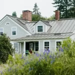 House roofing chimneys garden