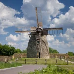 Traditional Windmill Restoration Kherson Ukraine