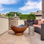 Travertine pavers for home terrace