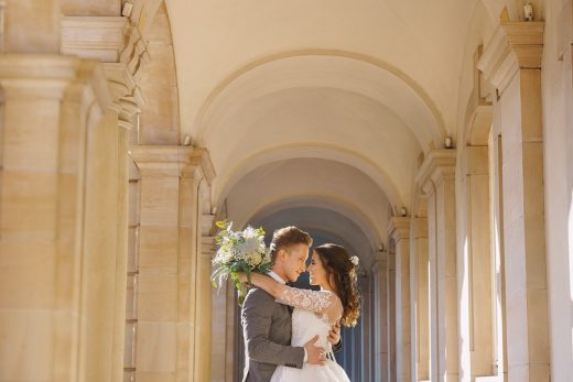 Wedding fashion shopping building arches