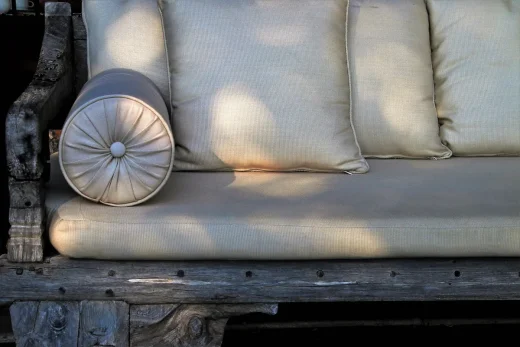 High-quality cushion foam and modern architectural interiors
