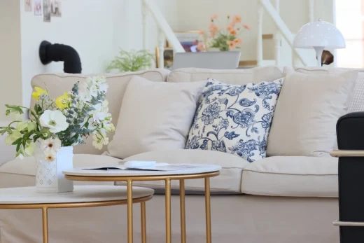 High-quality cushion foam and modern architectural interiors