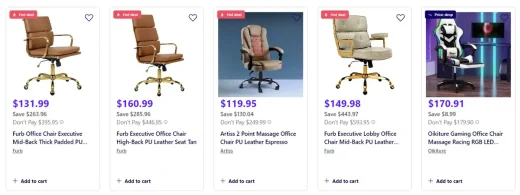 Sydney spare room home office set up - chairs