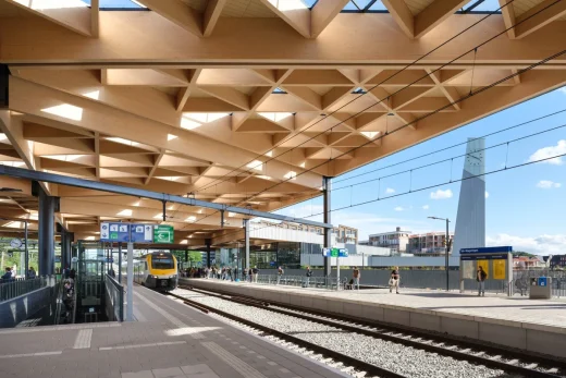 Ede-Wageningen train station building The Netherlands