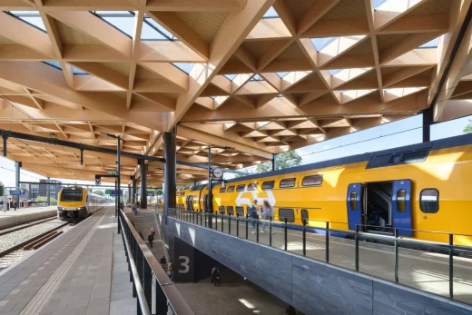 Ede-Wageningen train station building Holland