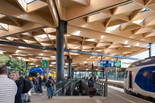 Ede-Wageningen train station building Holland