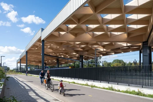 Ede-Wageningen train station building Holland