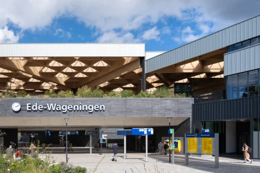 Ede-Wageningen train station building Holland