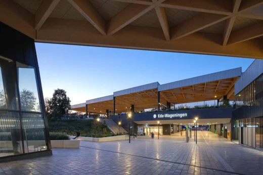 Ede-Wageningen train station building The Netherlands