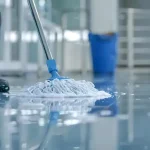 Epoxy garage floor coatings mop cleaning