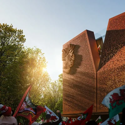 Wrexham AFC Kop Stand Wales building GB