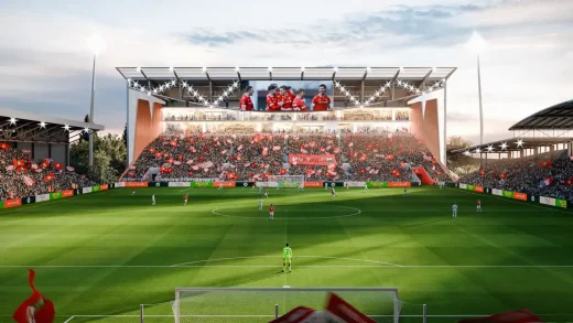 Wrexham AFC Kop Stand Wales building
