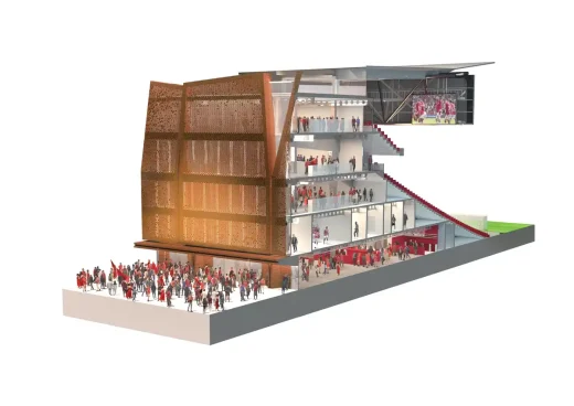Wrexham AFC Kop Stand Wales building