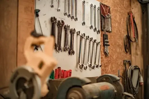 Garage tools wall home store