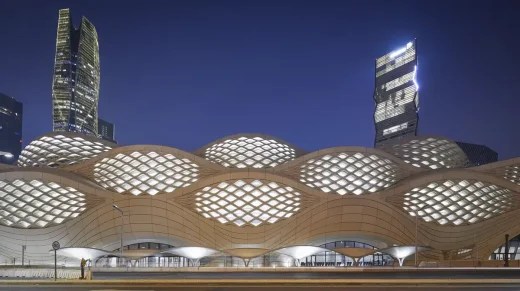 KAFD Metro Station building by ZHA in Riyadh