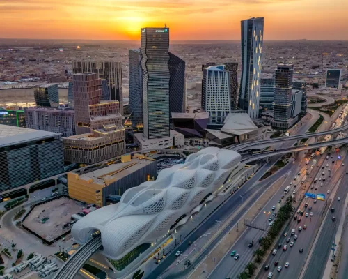 KAFD Metro Station building by ZHA in Riyadh