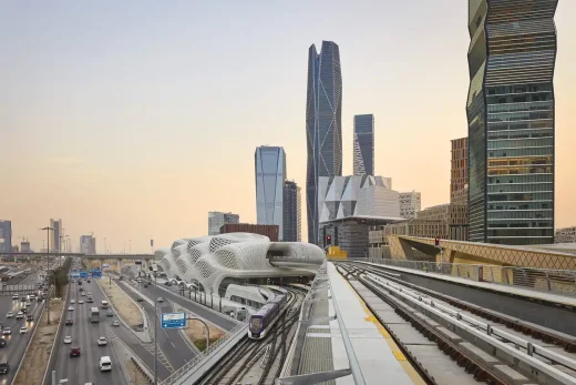 KAFD Metro Station building by ZHA in Riyadh