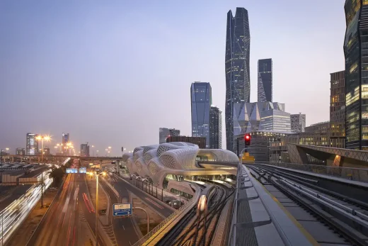 KAFD Metro Station building by ZHA in Riyadh