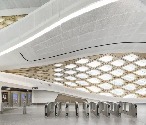 King Abdullah Financial District Metro Station Riyadh