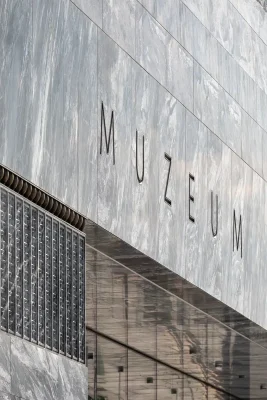 Polish History Museum in Warsaw building facade